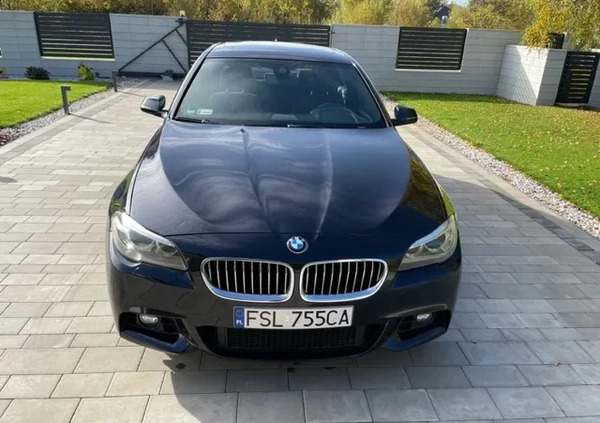 BMW Seria 5 cena 72900 przebieg: 159000, rok produkcji 2014 z Słubice małe 667